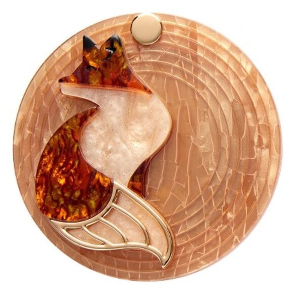 Erstwilder La Formidable Fauve Mirror Compact. NIB. Fox Mirror. - Picture 2 of 13